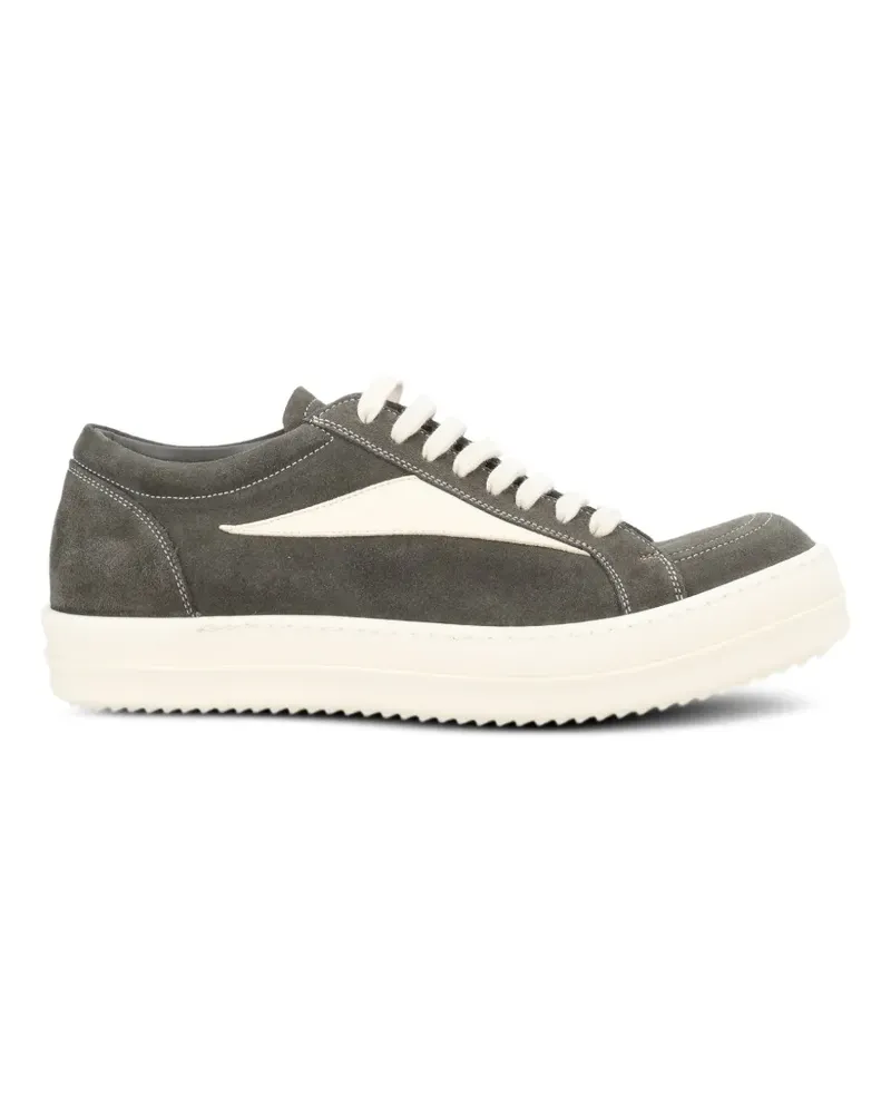 Rick Owens lace-up leather sneakers - Grau Grau