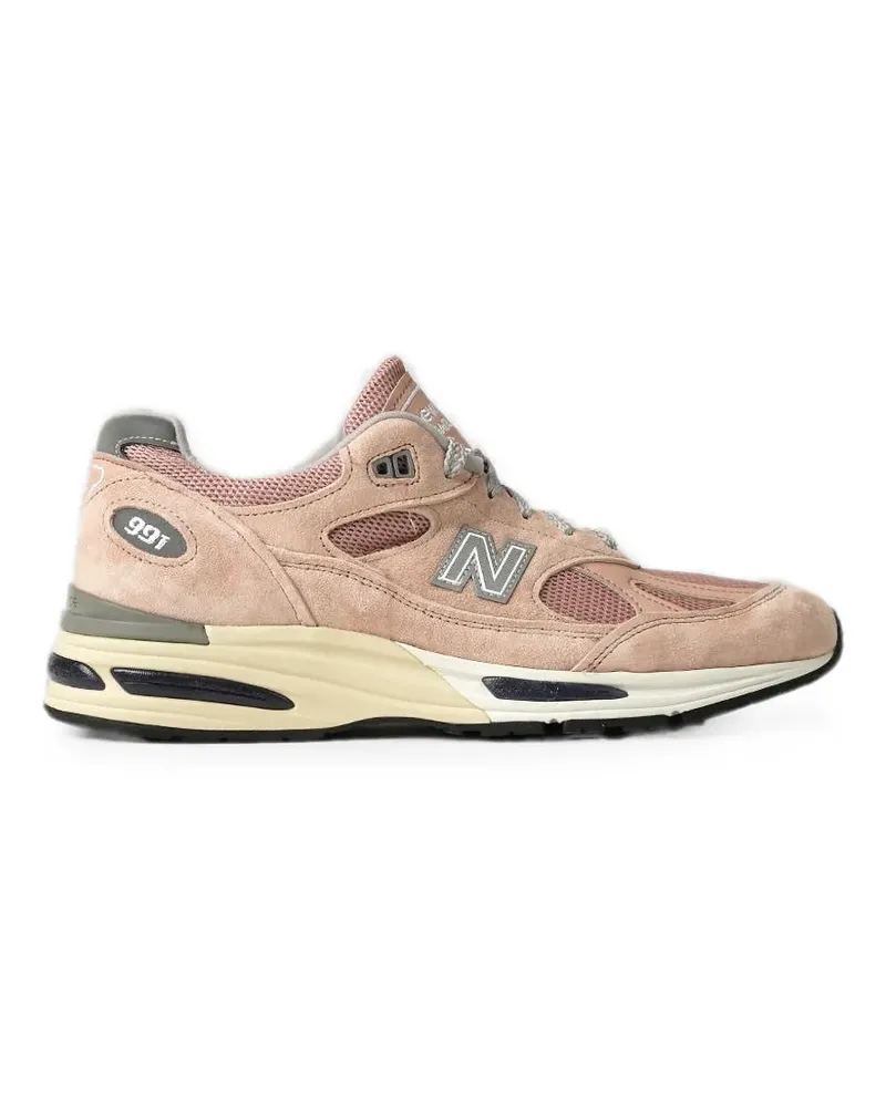New Balance Made In UK 991v2 suede-panel sneakers - Rosa Rosa
