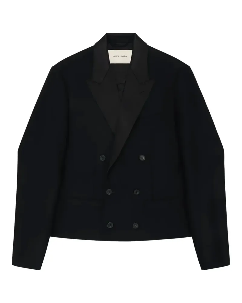 Entire Studios Fold doppelreihige Jacke - Schwarz Schwarz
