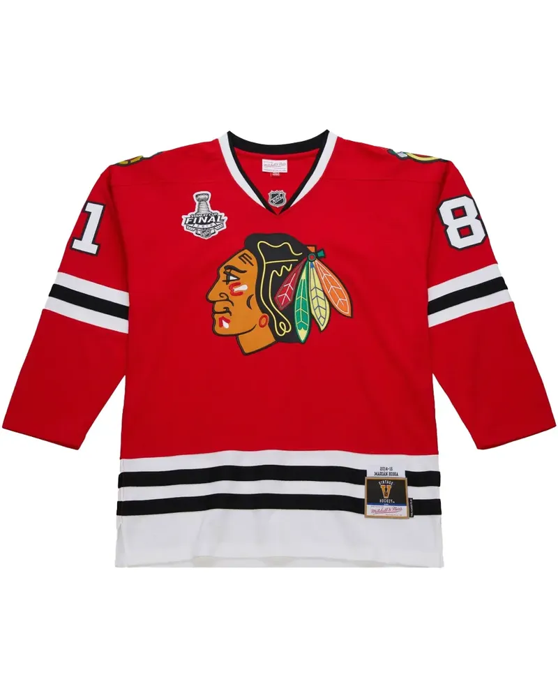 Mitchell & Ness NHL "Blackhawks 2014 Marian Hossa" Trikot - Rot Rot