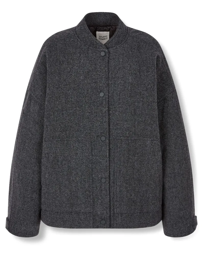 STUDIO TOMBOY Jacke mit Druckknöpfen - Grau Grau