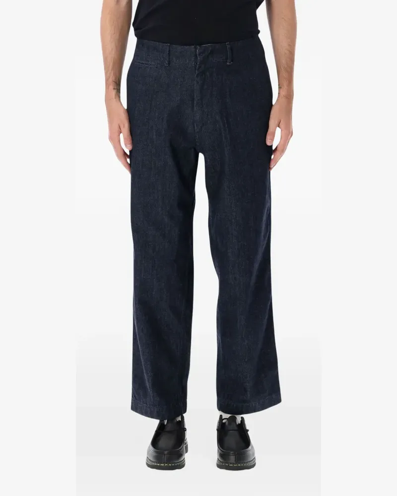 nanamica straight-leg jeans - Blau Blau