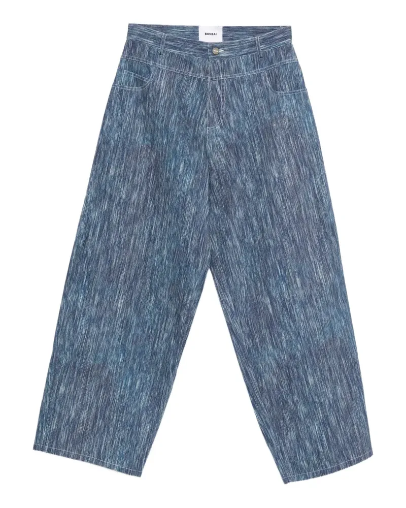 BONSAI Strukturierte Jeans - Blau Blau