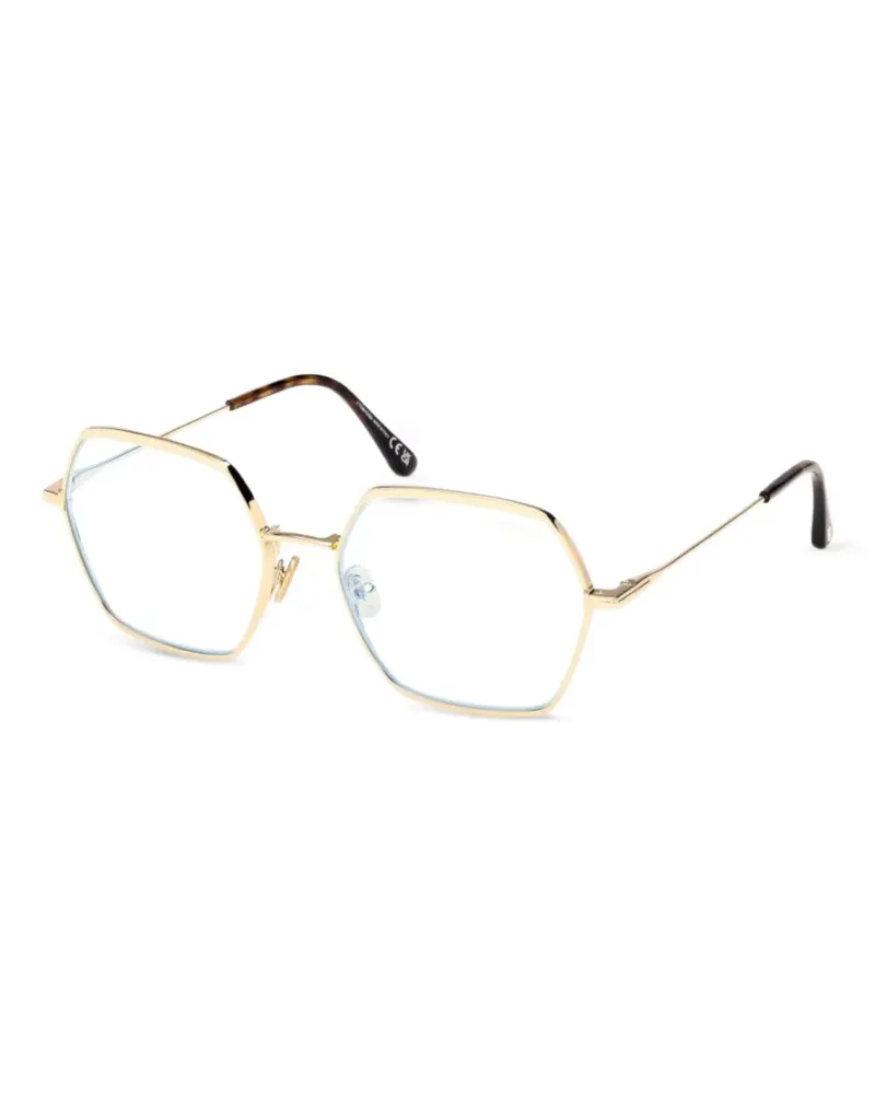 Tom Ford Brille mit geometrischem Gestell - Gold Gold