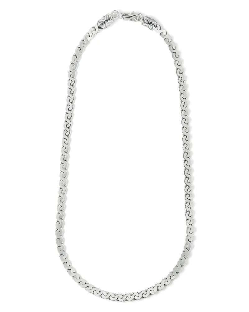 Emanuele Bicocchi Infinity Loop Halskette - Silber Silber