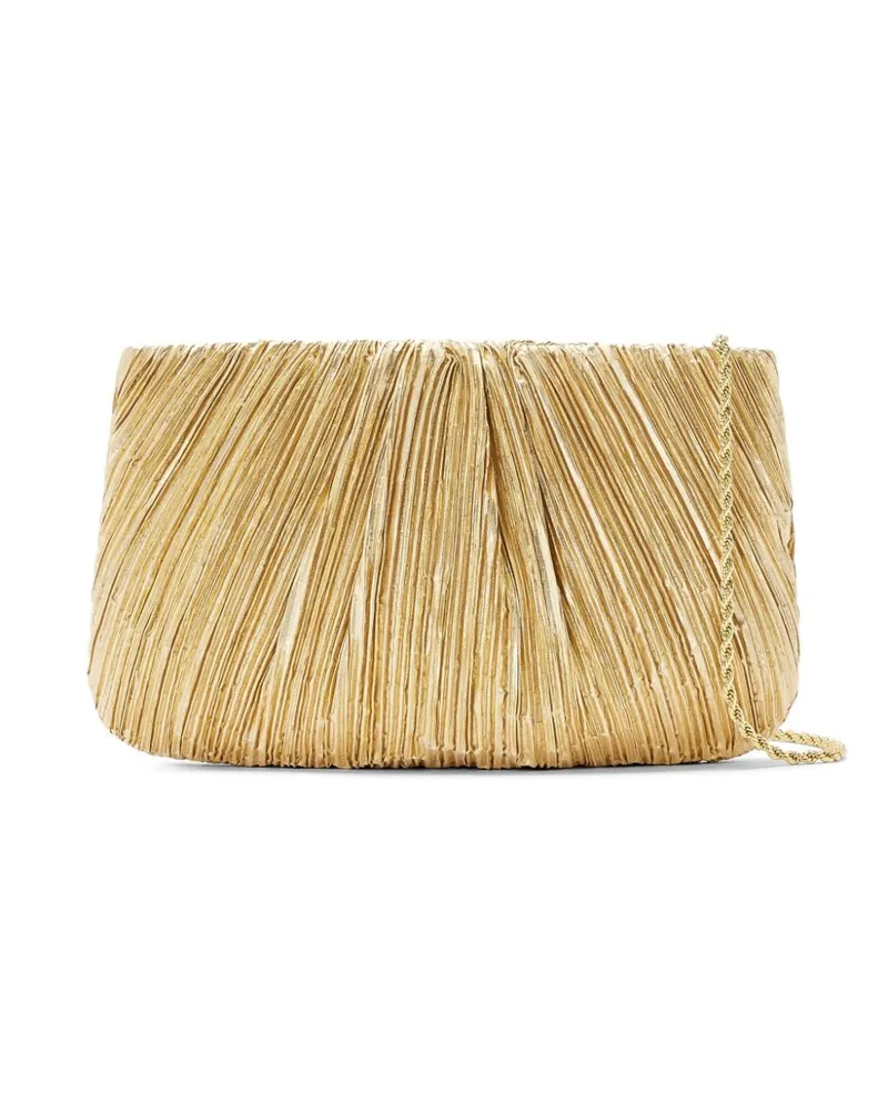 Loeffler Randall Brit Clutch Gold