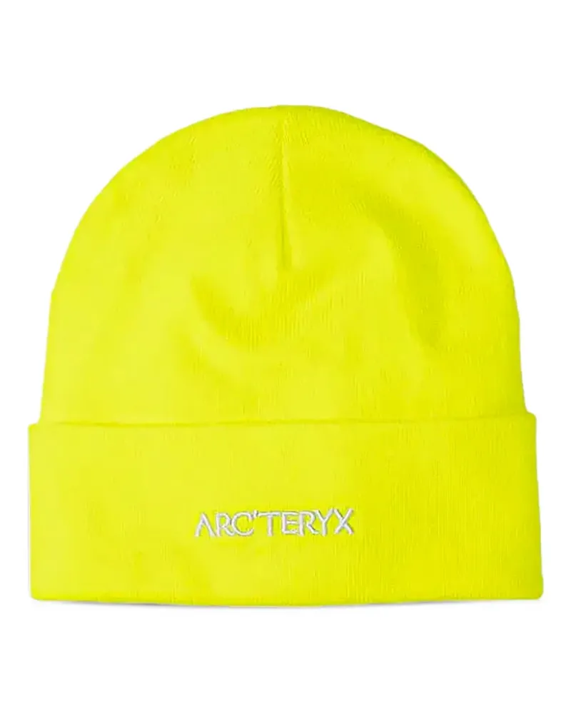 Arc'teryx Word Lue Beanie mit Logo-Stickerei - Gelb Gelb