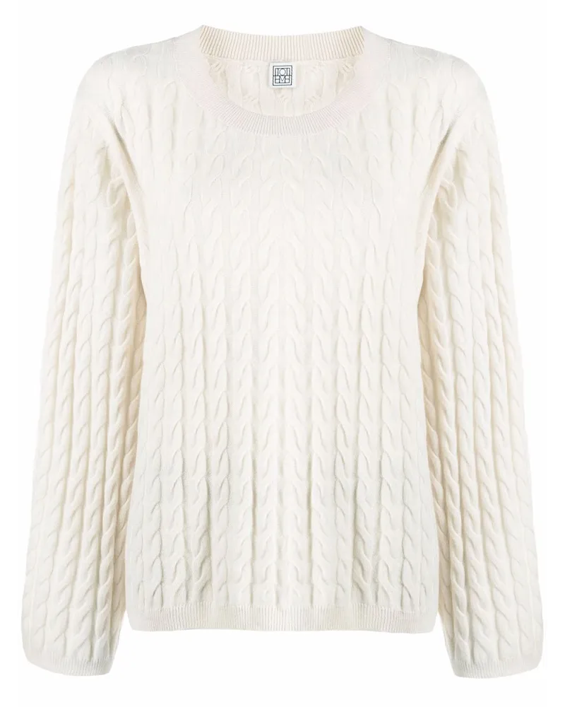 Totême Kaschmirpullover mit Zopfmuster - Nude Nude