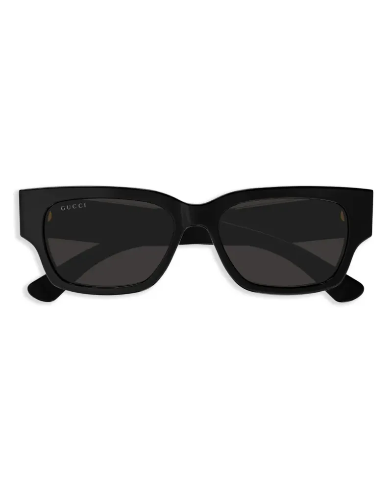 Gucci Sonnenbrille mit Logo-Print - Schwarz Schwarz