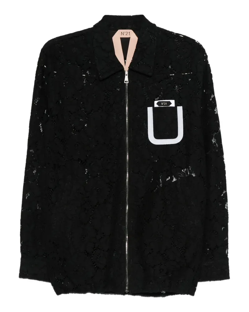 N° 21 Jacke aus Spitze - Schwarz Schwarz