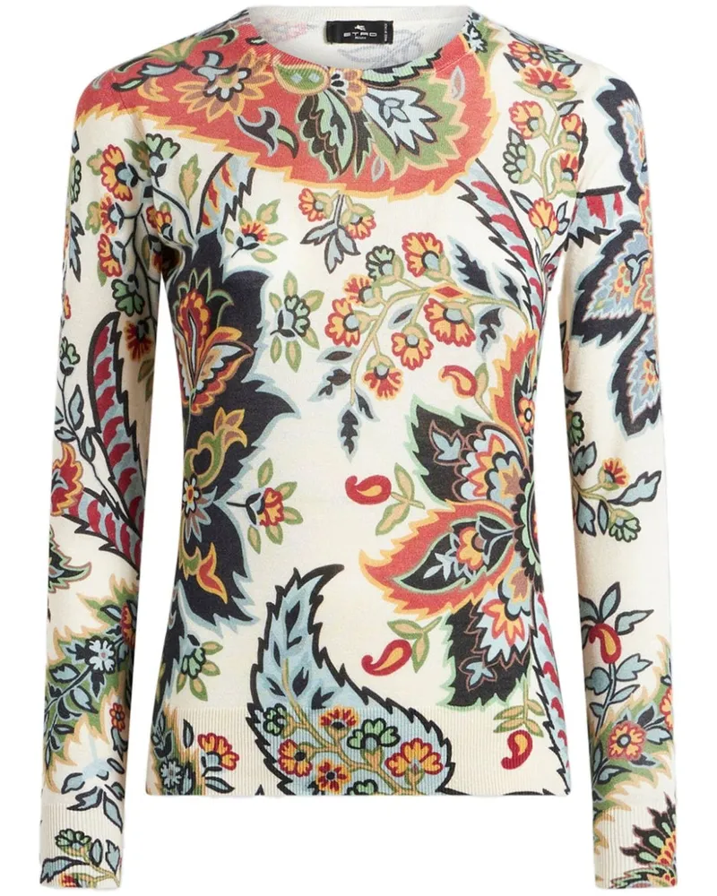 Etro Pullover mit Paisley-Print - Nude Nude