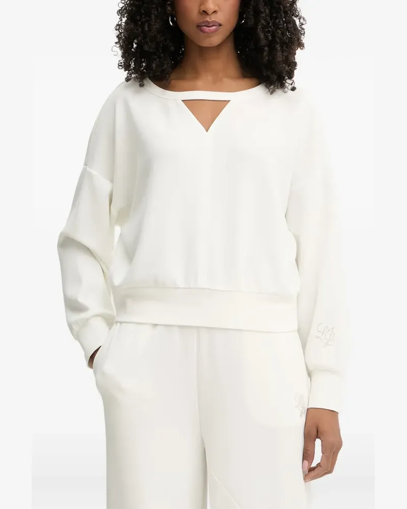Liu Jo logo-embroidered sweatshirt - Weiß Weiß