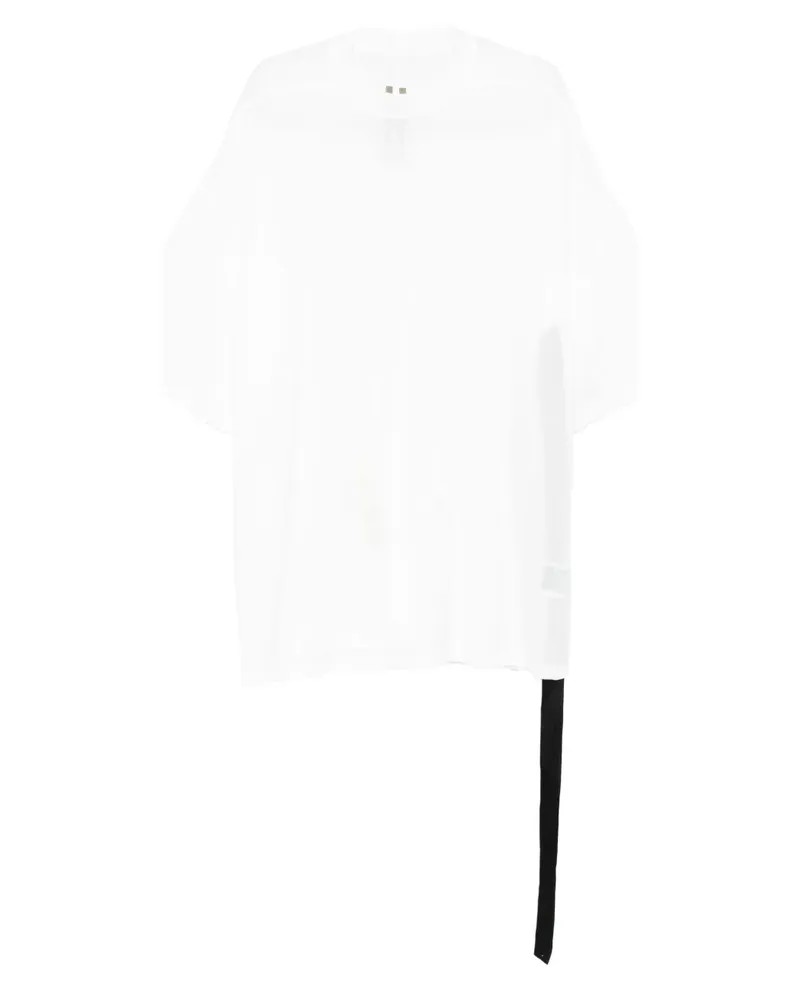 DRKSHDW by Rick Owens T-Shirt aus Bio-Baumwolle mit Schleifenverschluss - Weiß Weiß