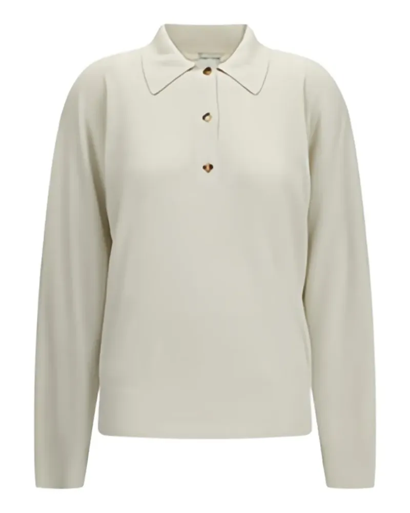 Calvin Klein Helga button-up polo top - Weiß Weiß