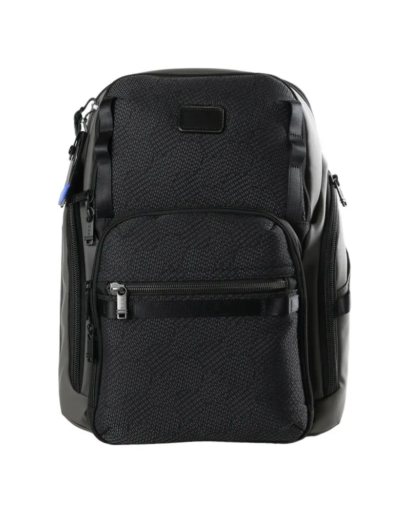 Tumi Search geometric-pattern backpack - Schwarz Schwarz