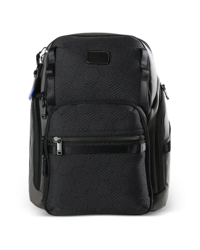 Tumi Search geometric-pattern backpack - Schwarz Schwarz