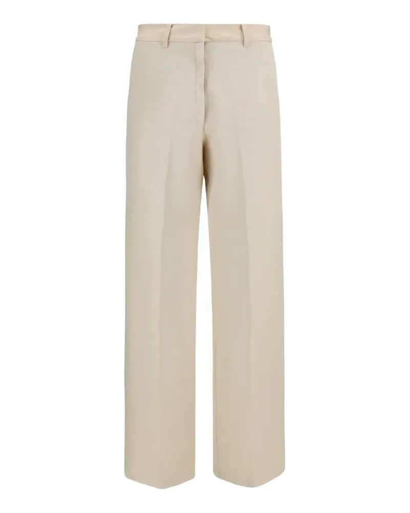 forte_forte Gerade Hose mit Gürtelschlaufe - Nude Nude
