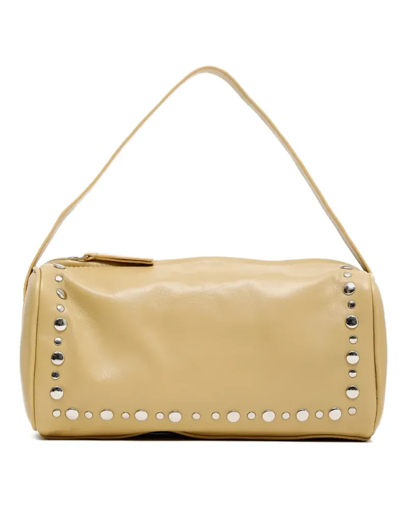 GIMAGUAS Eckige Estuche Tote Bag mit Nieten - Gelb Gelb