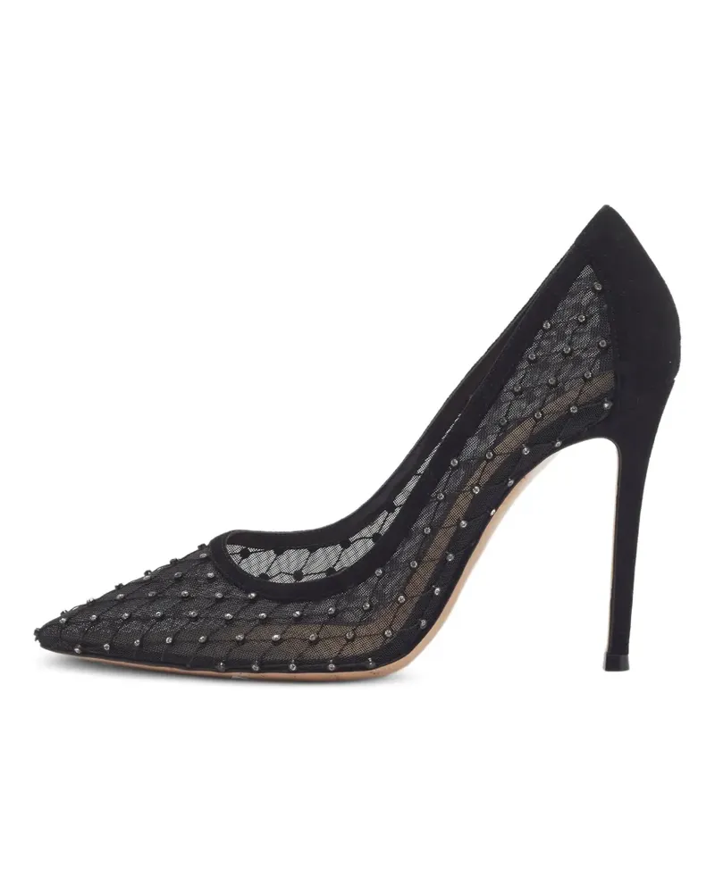 Gianvito Rossi Pumps mit Kristallen - Schwarz Schwarz