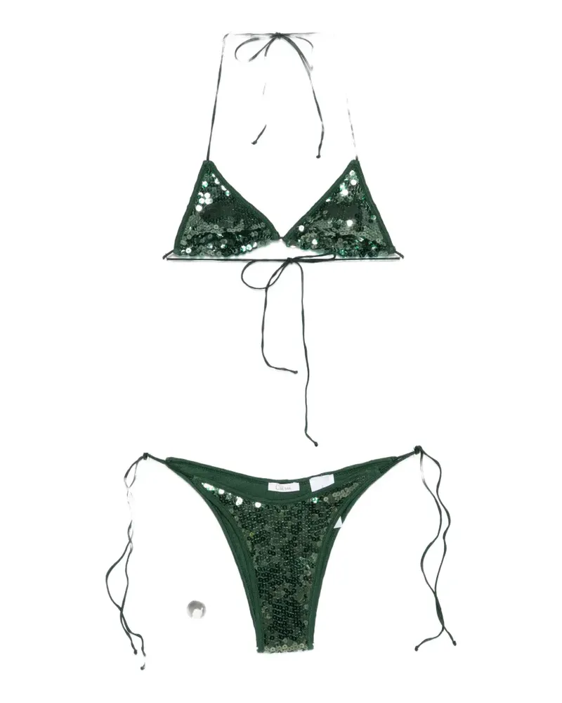 Oséree Marylin sequinned bikini - Grün Grün