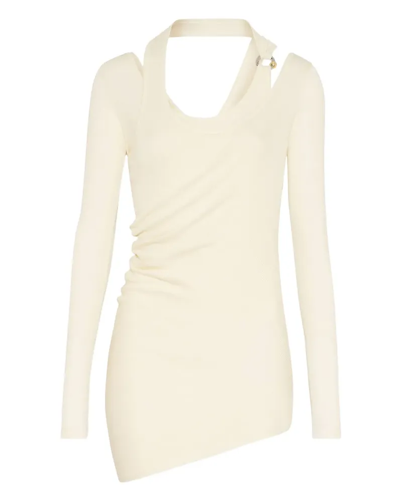 Jean Paul Gaultier Geripptes Top mit Twist-Detail - Nude Nude
