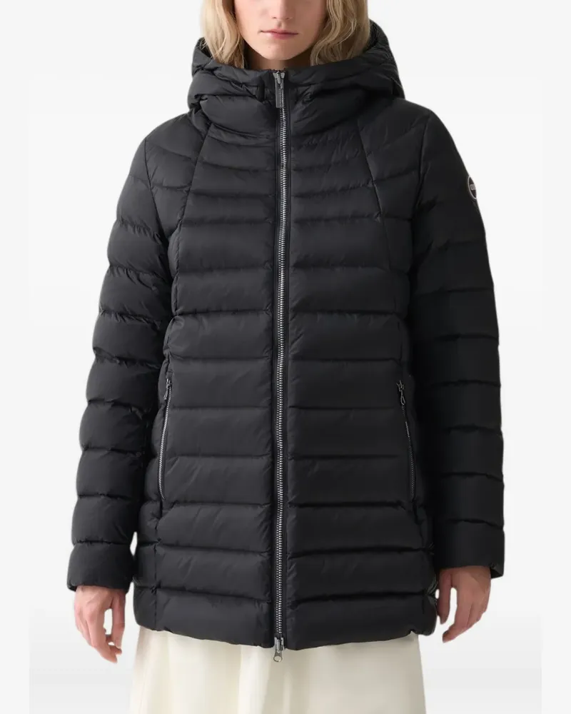 Colmar Wattierter Piumino Kapuzenmantel - Schwarz Schwarz