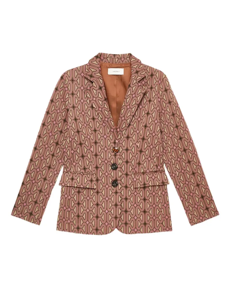 Maliparmi jacquard-interlock blazer - Braun Braun