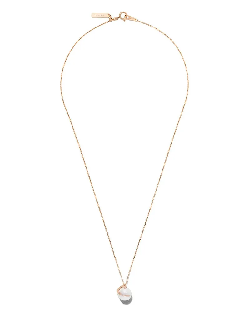 TASAKI 18kt Rotgoldhalskette mit Perlenanhänger - Rosa Rosa