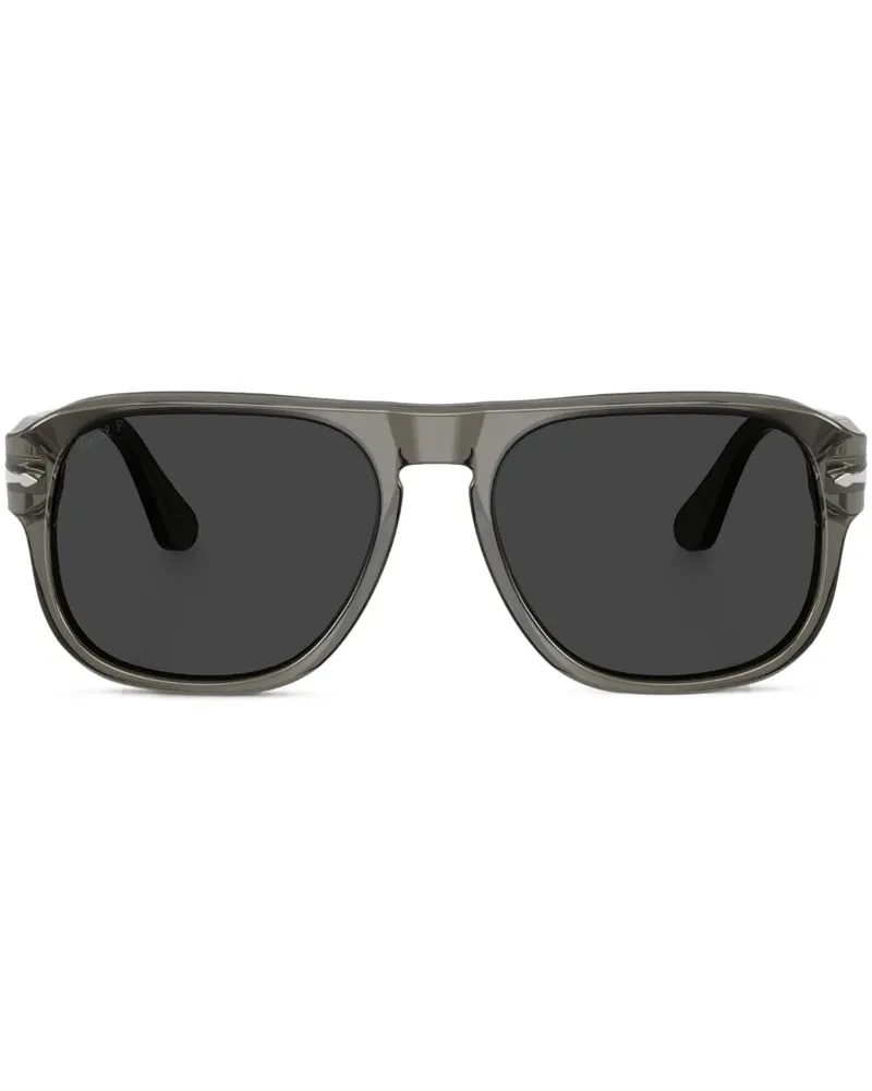 Persol Jean Sonnenbrille mit eckigem Gestell - Grau Grau