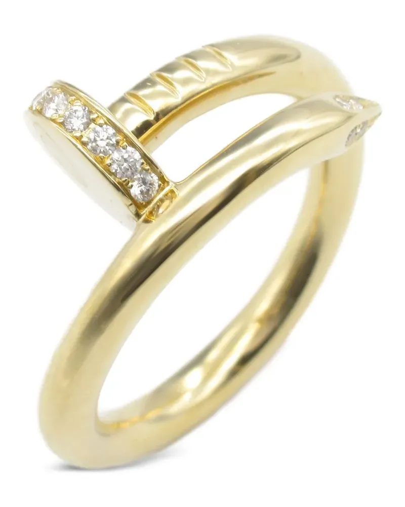 Cartier 2010s 18kt Juste un Clou Gelbgoldring mit Diamant Gold