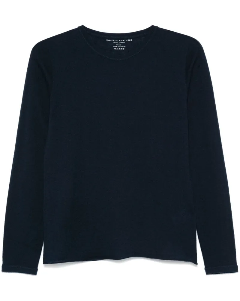 Majestic Pullover aus Kaschmir - Blau Blau