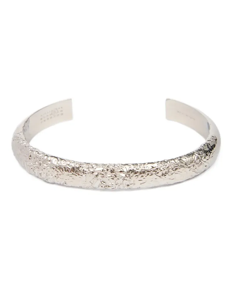 Maison Margiela Strukturiertes Armband - Silber Silber