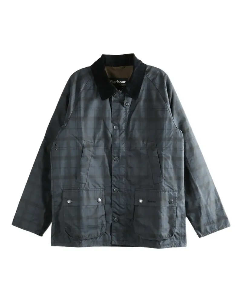 Barbour Gewachste Tartan Ambleside Jacke - Blau Blau