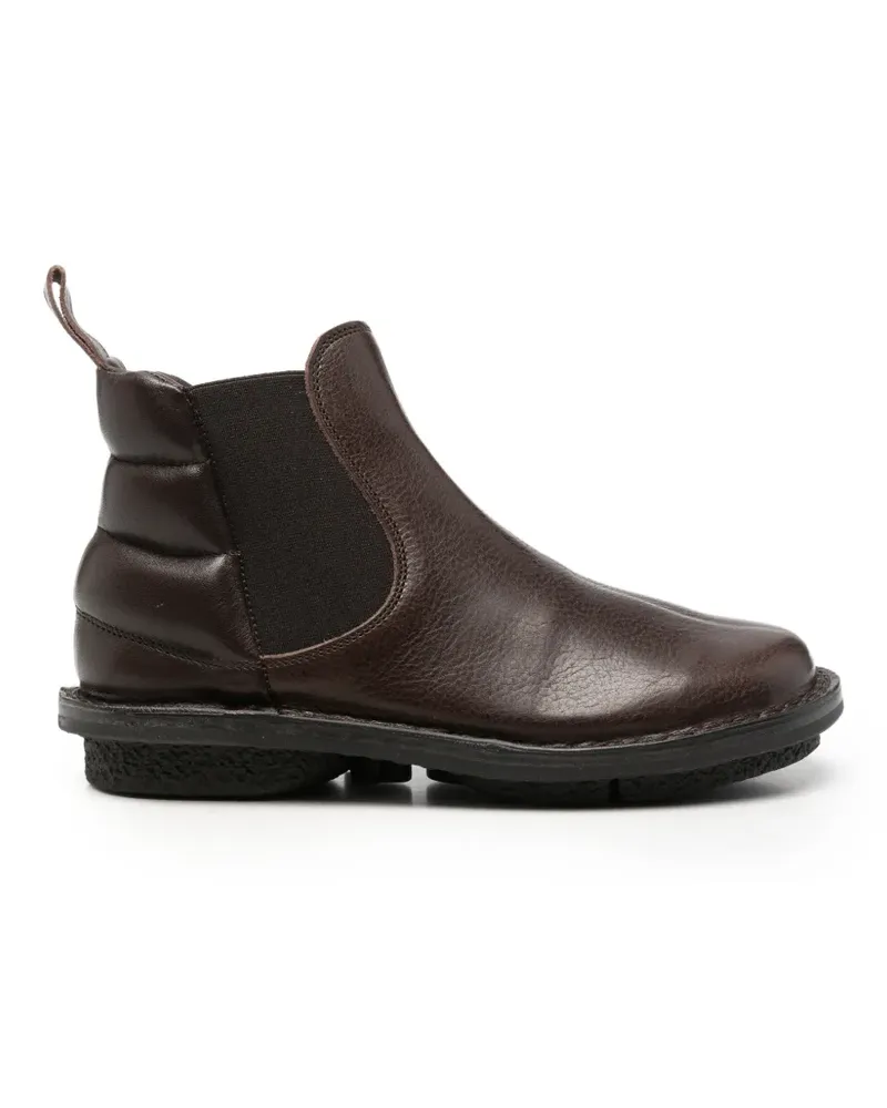 TRIPPEN quilted-panel leather ankle boots - Braun Braun