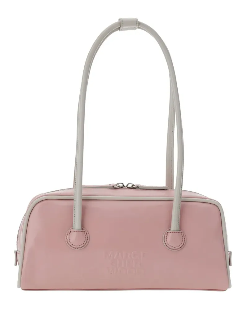 Marge Sherwood crinkle leather shoulder bag - Rosa Rosa