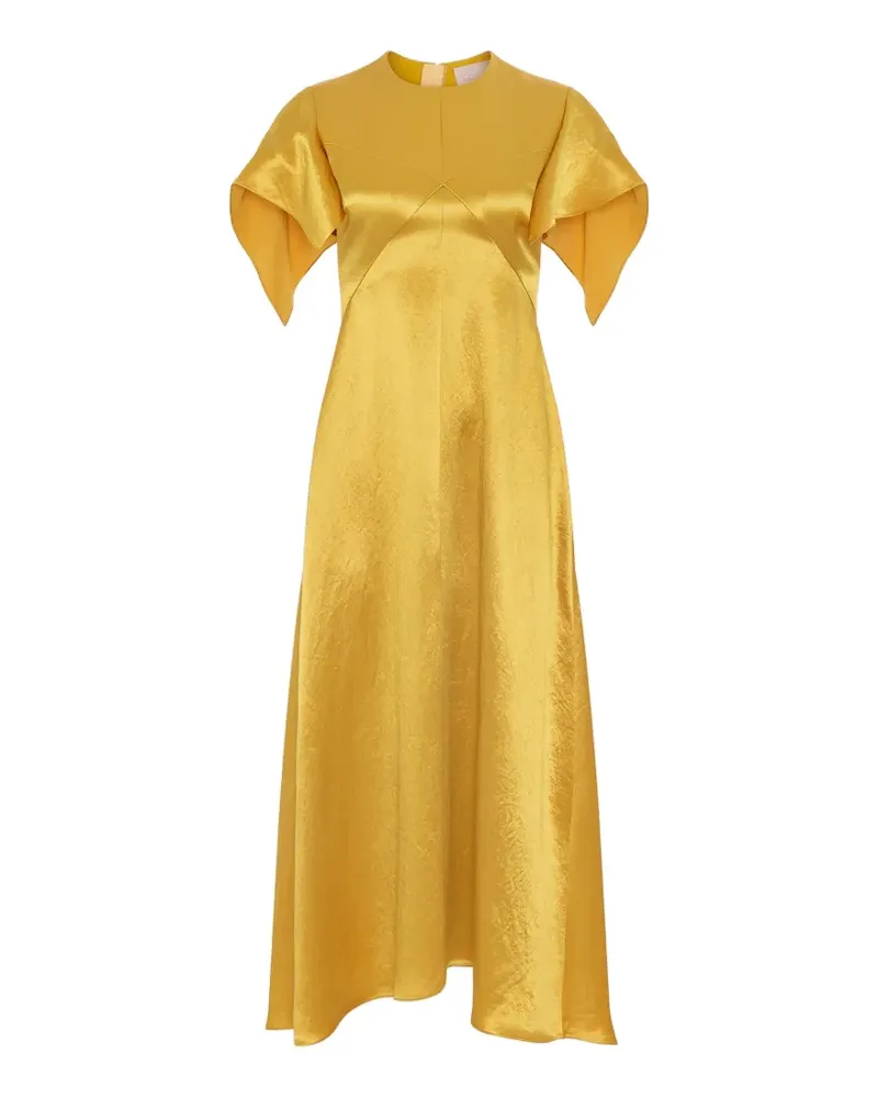 Roksanda Ilincic Sola cape-sleeve dress - Gelb Gelb
