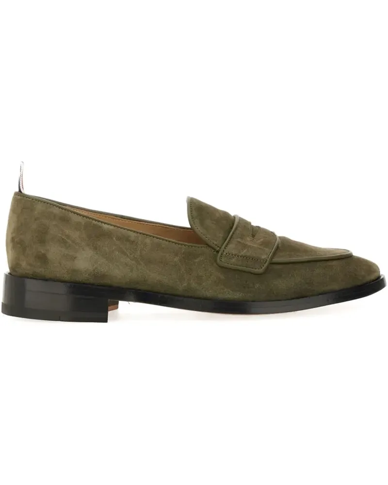 Thom Browne suede penny loafers - Grün Grün