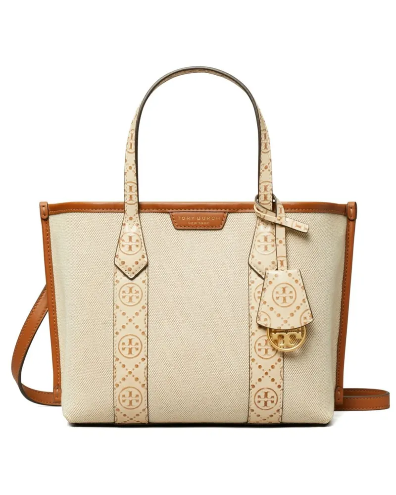 Tory Burch Kleiner Perry Shopper aus Canvas Nude