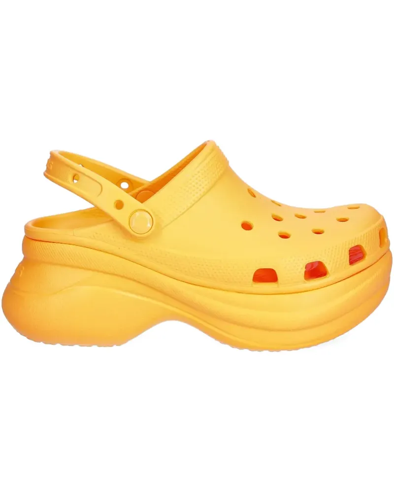 Crocs perforated platform slides - Orange Orange