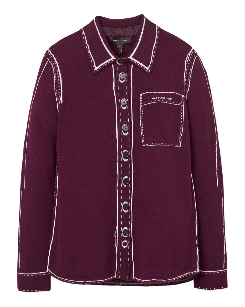 Marc Jacobs Gestricktes Oberteil mit Knopfleiste - Rot Rot