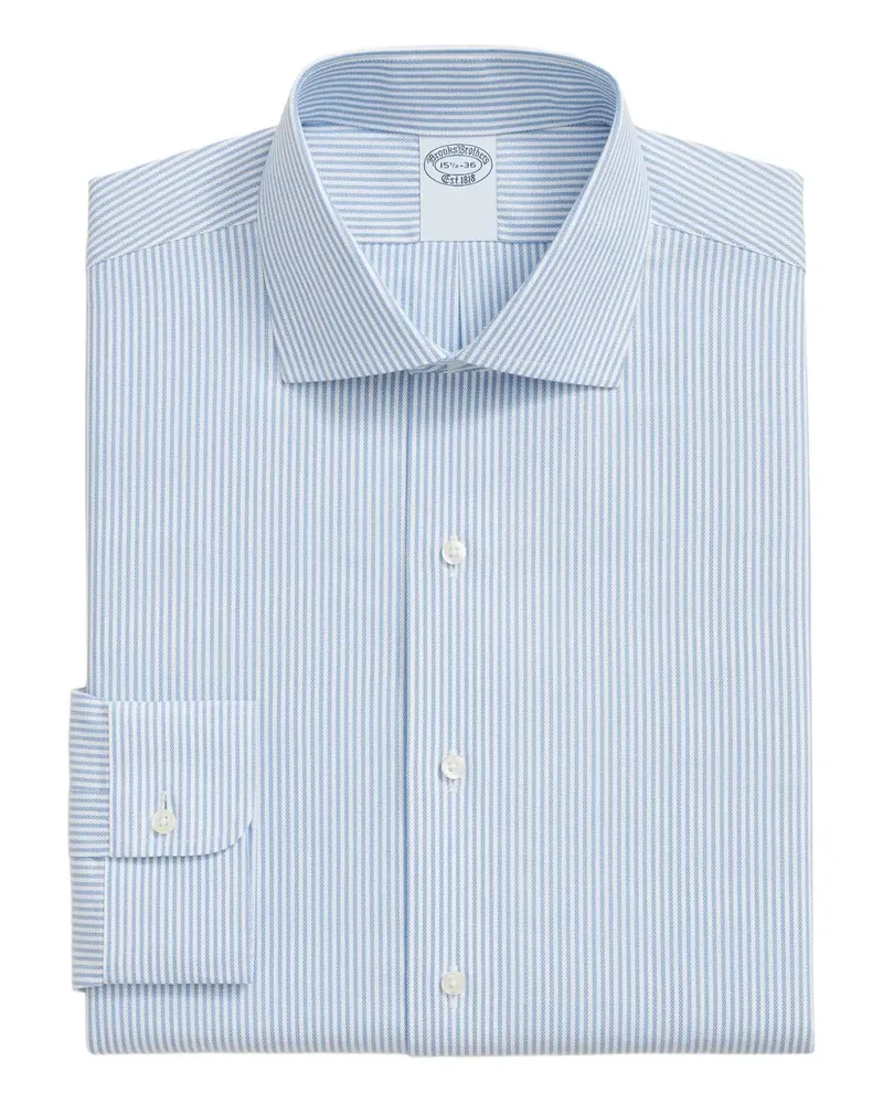 Brooks Brothers Gestreiftes Hemd mit Kragen - Blau Blau