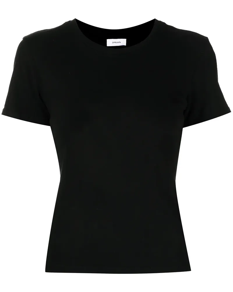 SPRWMN Klassisches T-Shirt - Schwarz Schwarz