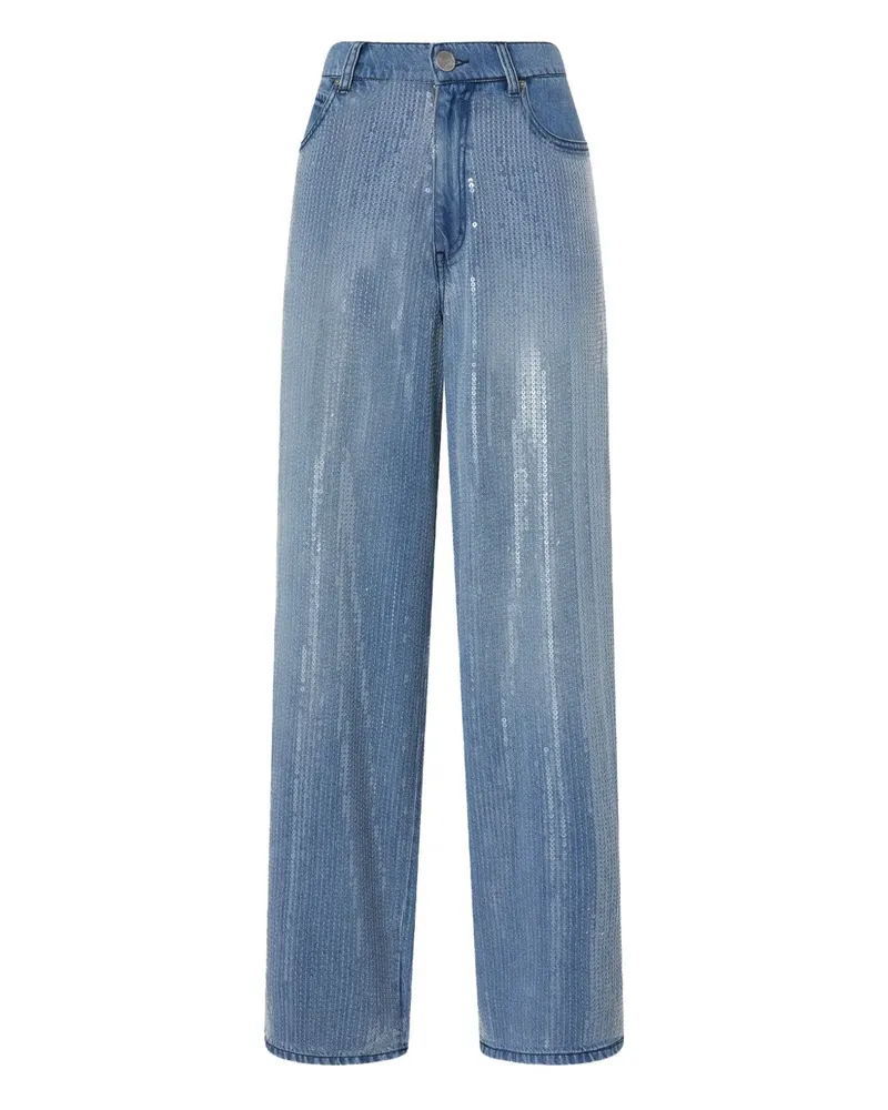 Pinko Jeans mit Pailletten - Blau Blau
