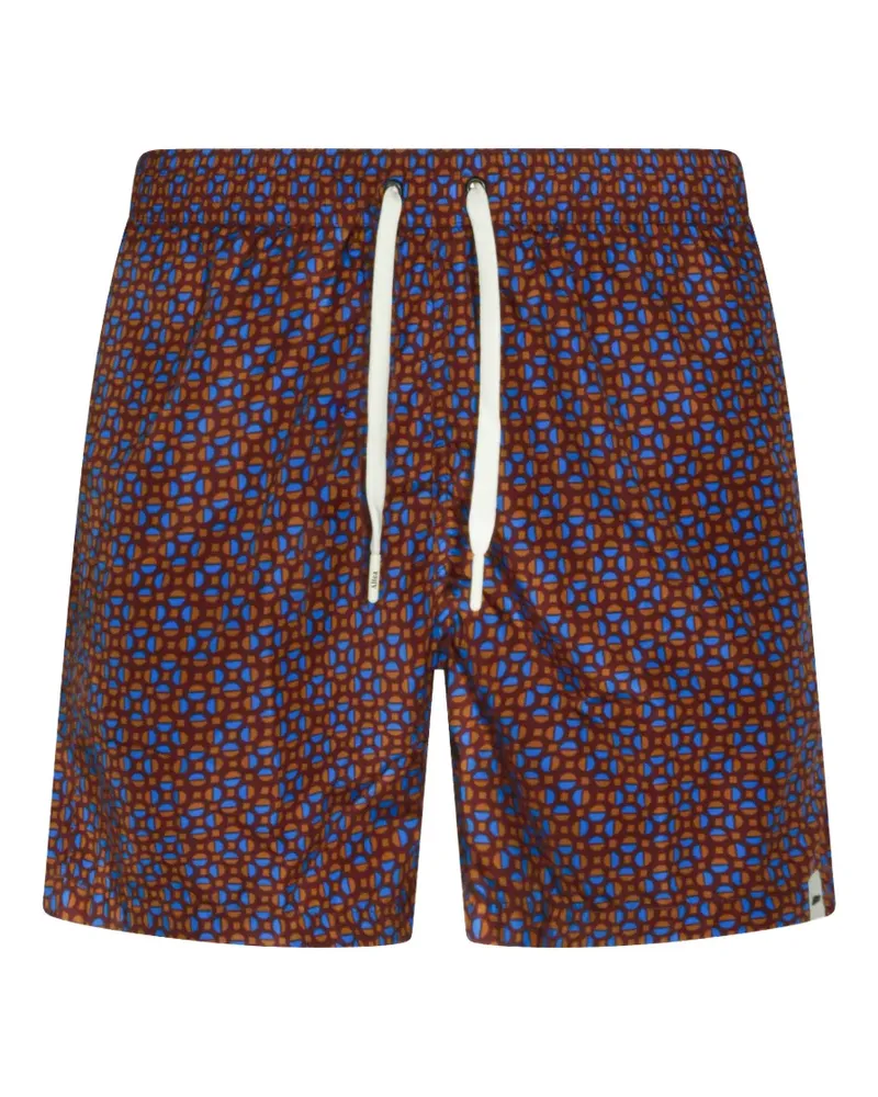 Altea geometric-print swim shorts - Rot Rot