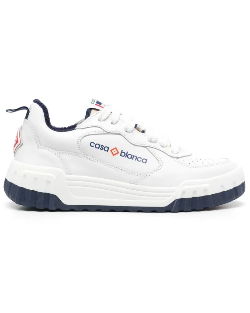 Casablanca Paris The Court Sneakers - Weiß Weiß
