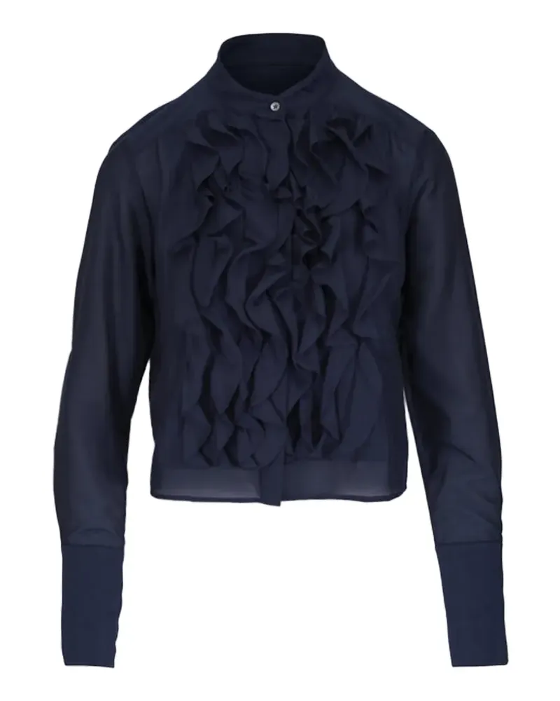 TWP ruffled blouse - Blau Blau