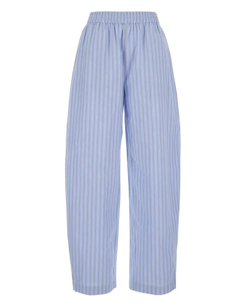 ROTATE Birger Christensen elasticated striped trousers - Blau Blau