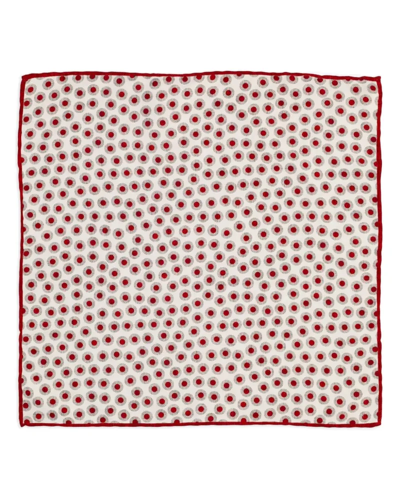 Brunello Cucinelli Einstecktuch mit Polka Dots - Nude Nude