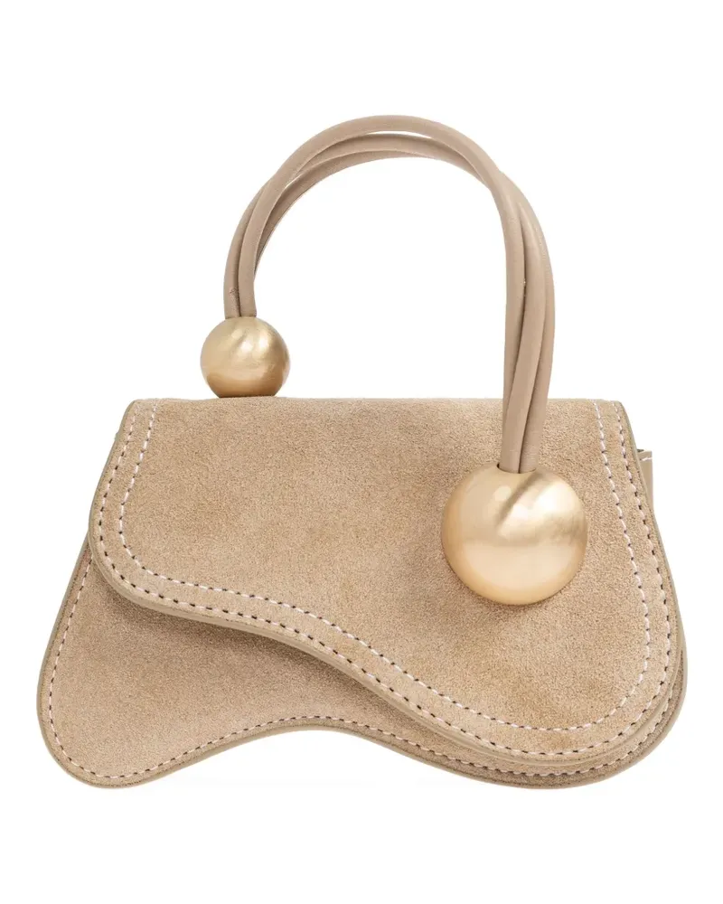 Cult Gaia nano Kazia leather bag - Nude Nude