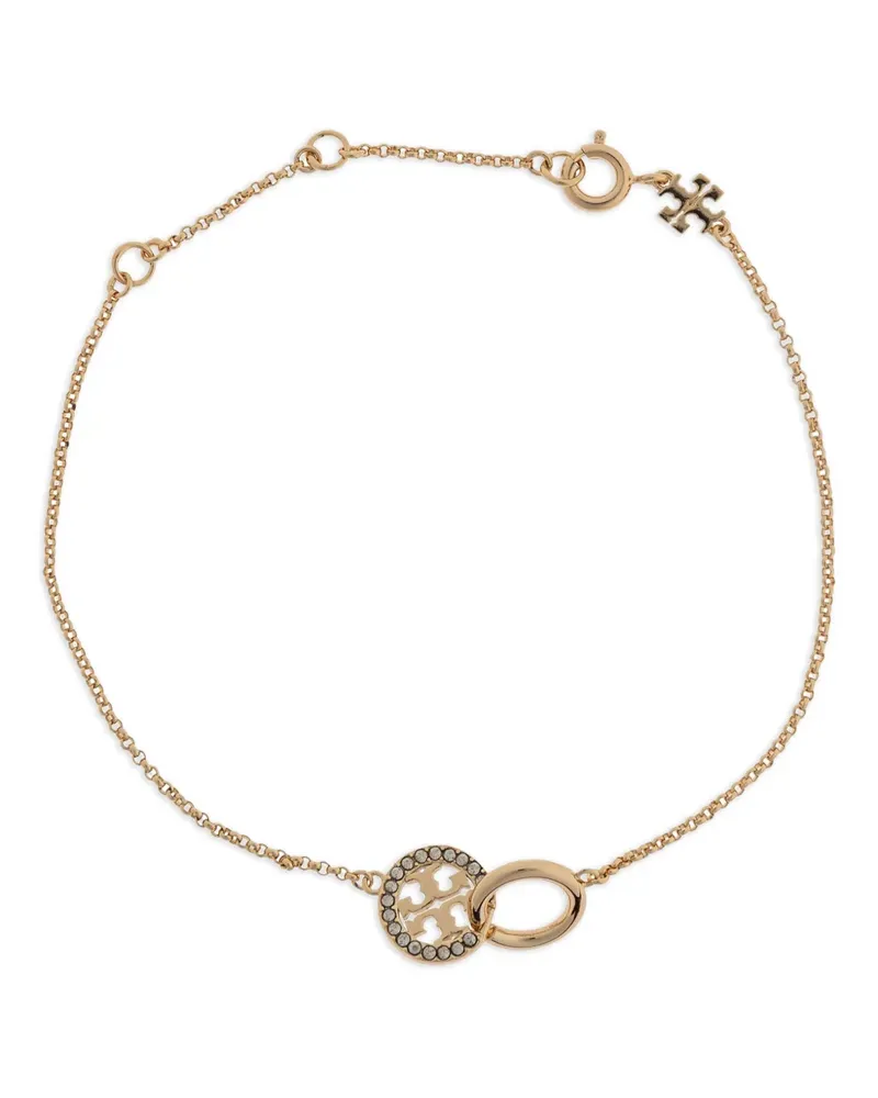 Tory Burch Armband mit Logo-Anhänger - Gold Gold